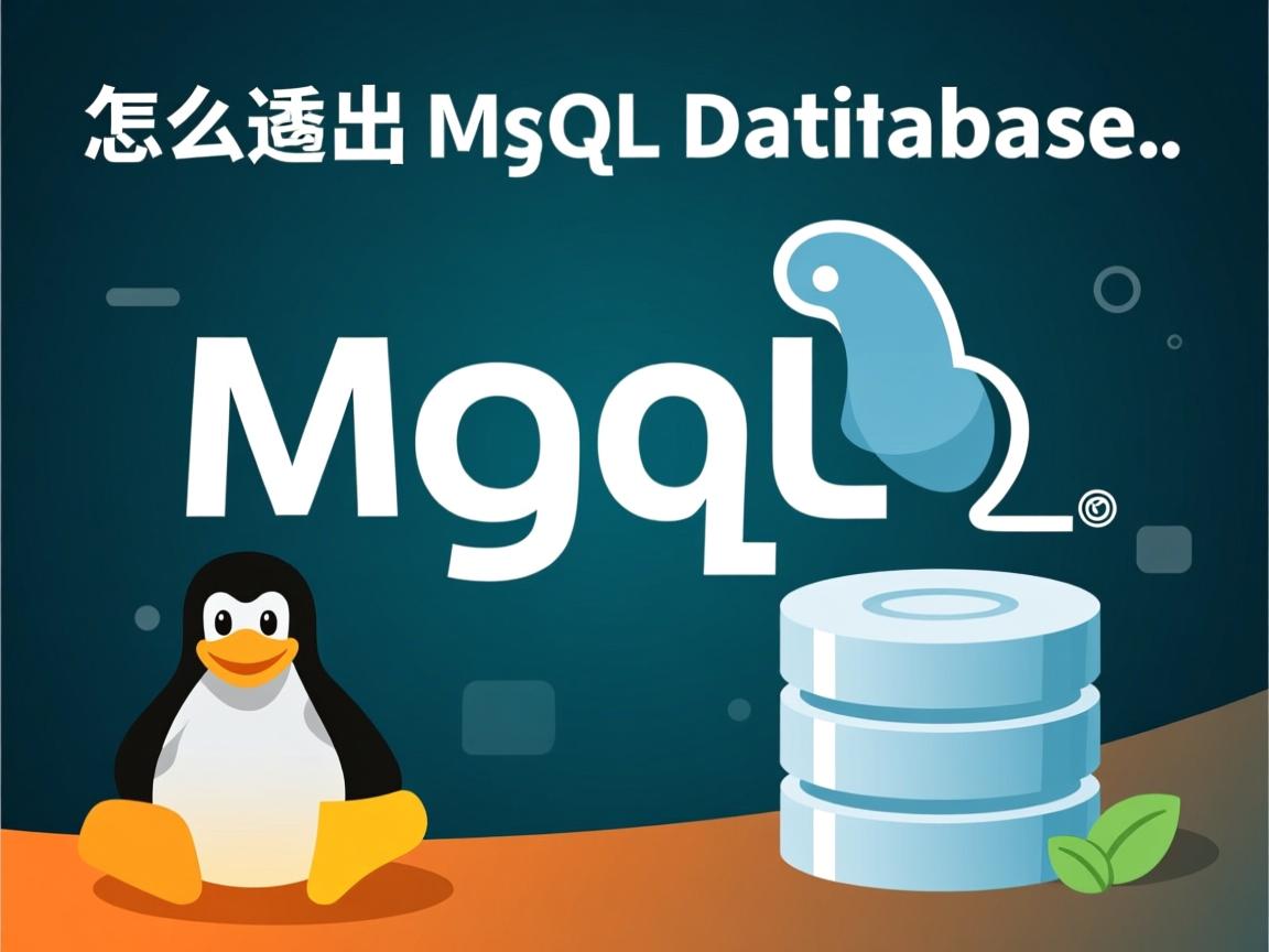 linux下怎么导出mysql数据库  第1张