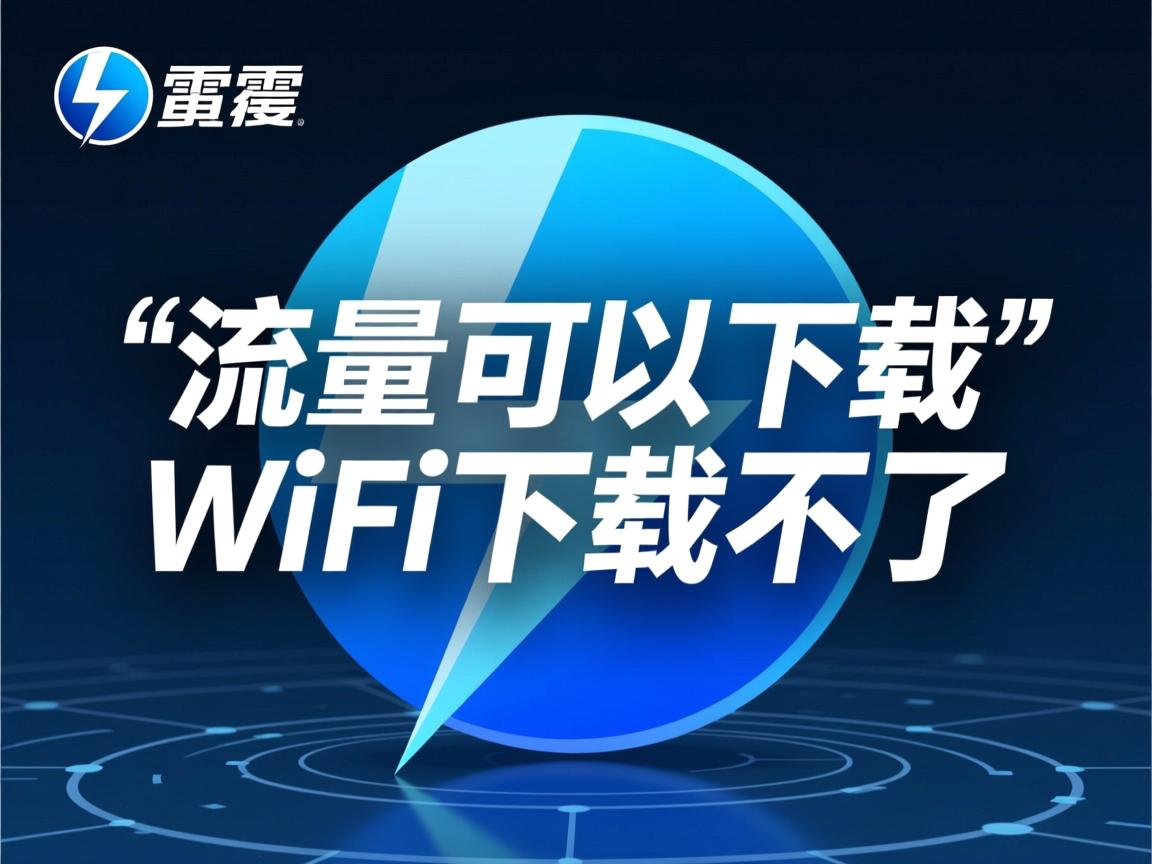 迅雷为什么流量可以下载wifi下载不了 第3张 迅雷为什么流量可以下载wifi下载不了 第3张