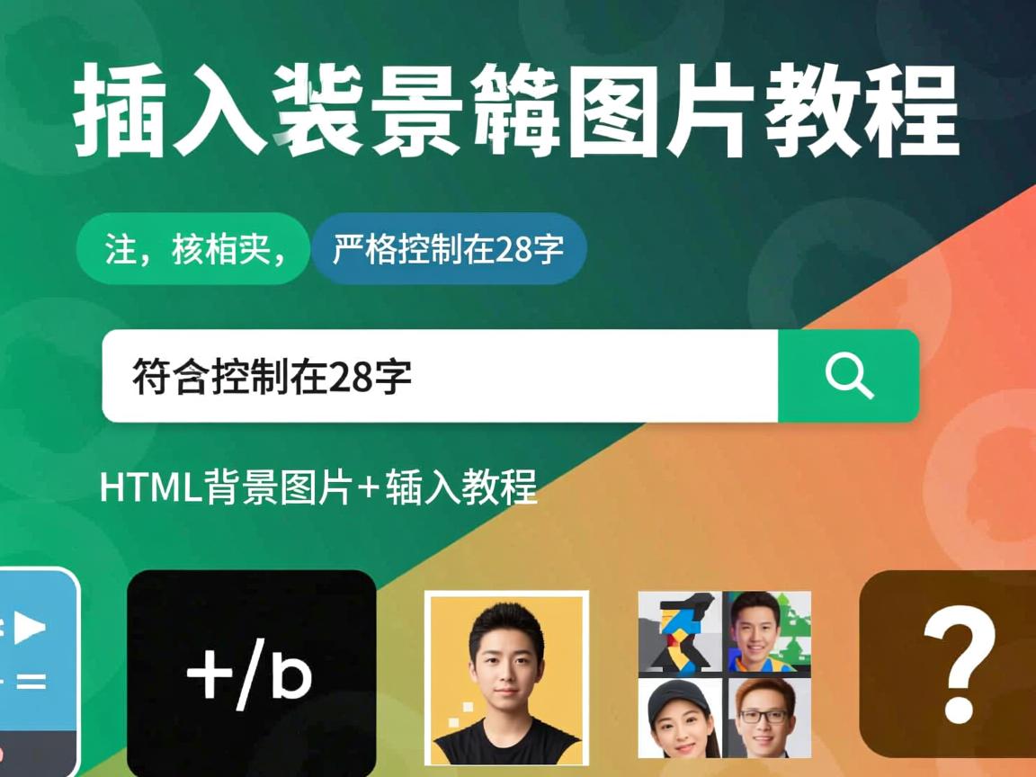 HTML如何插入背景图片教程,(注,严格控制在28字,含核心关键词HTML背景图片和插入教程,采用疑问+解决方案句式,符合SEO搜索习惯) 第2张 HTML如何插入背景图片教程,(注,严格控制在28字,含核心关键词HTML背景图片和插入教程,采用疑问+解决方案句式,符合SEO搜索习惯) 第2张