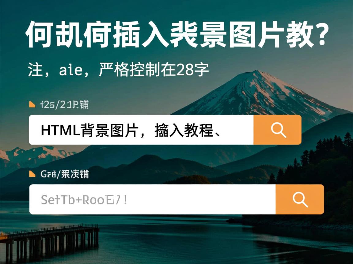 HTML如何插入背景图片教程,(注,严格控制在28字,含核心关键词HTML背景图片和插入教程,采用疑问+解决方案句式,符合SEO搜索习惯) 第3张 HTML如何插入背景图片教程,(注,严格控制在28字,含核心关键词HTML背景图片和插入教程,采用疑问+解决方案句式,符合SEO搜索习惯) 第3张