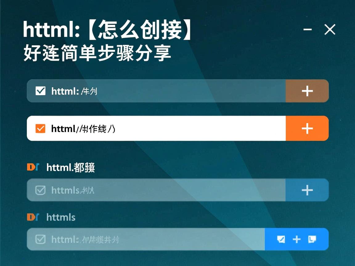 HTML超链接怎么创建？简单步骤分享