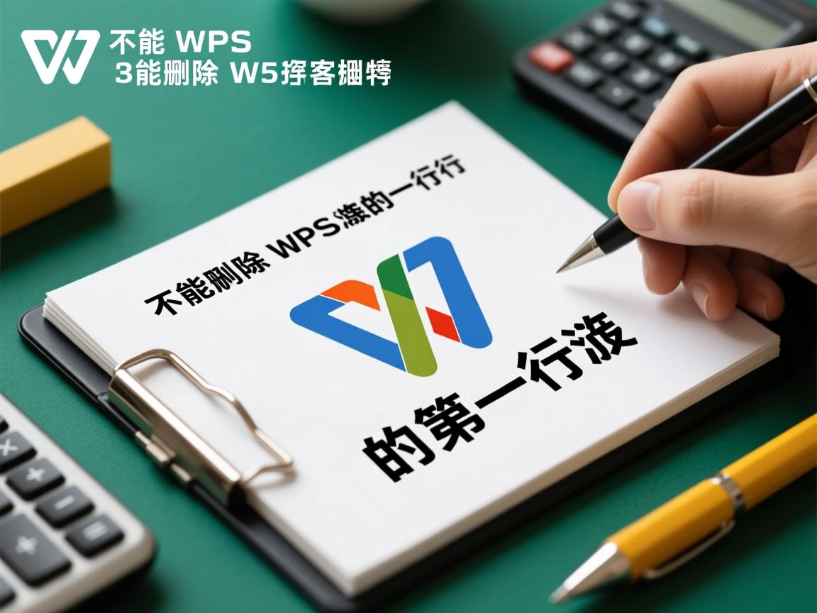 为什么不能删除WPS的第一行  第1张