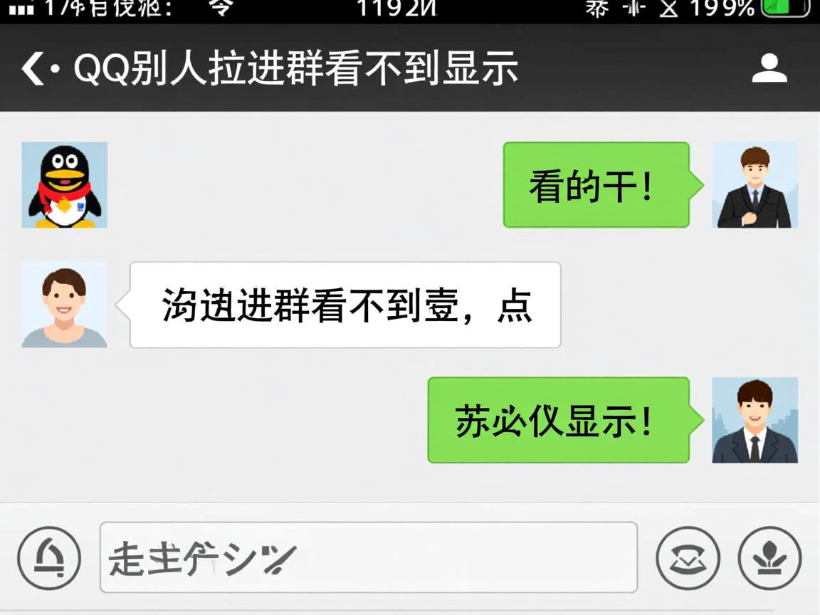 为什么qq别人拉进群看不到显示  第3张