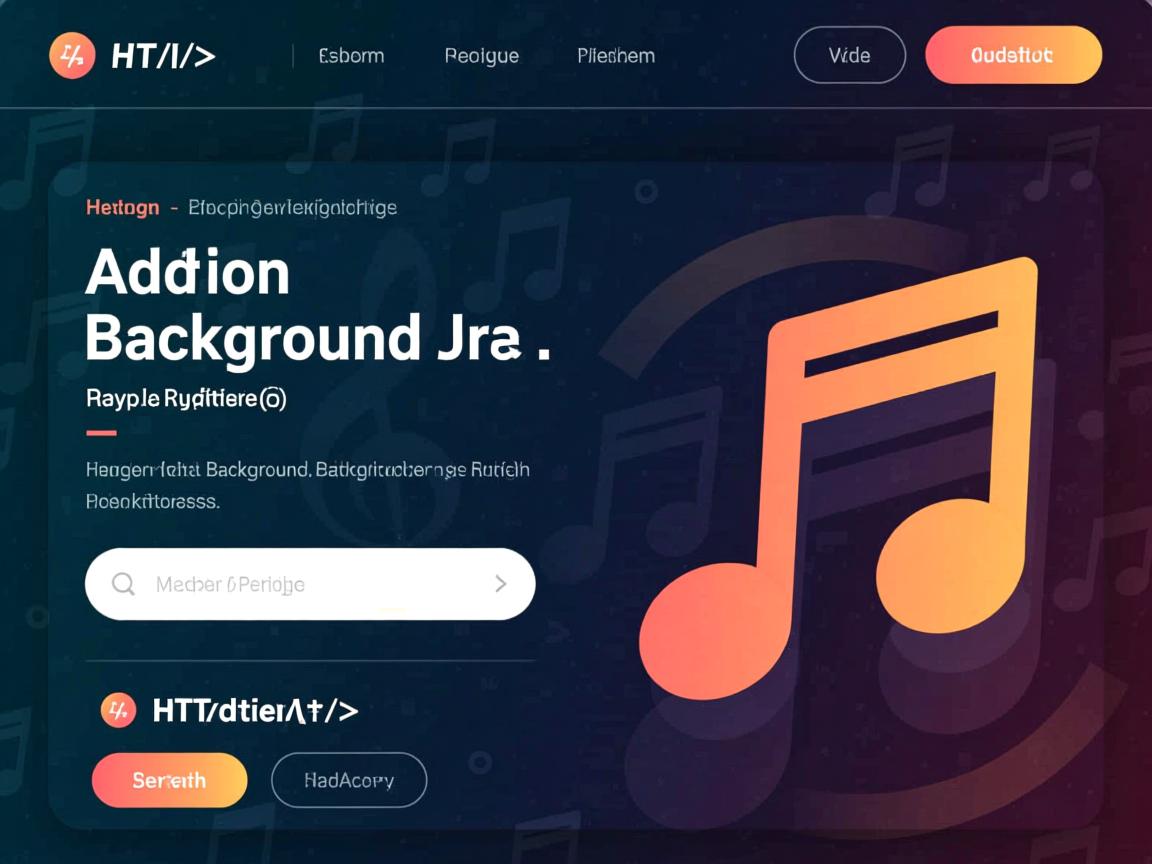 HTML如何为网页添加背景音乐? 第1张 HTML如何为网页添加背景音乐? 第1张
