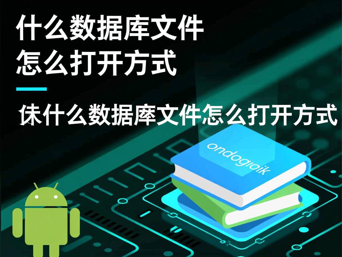 安卓上用什么数据库文件怎么打开方式 第3张 安卓上用什么数据库文件怎么打开方式 第3张