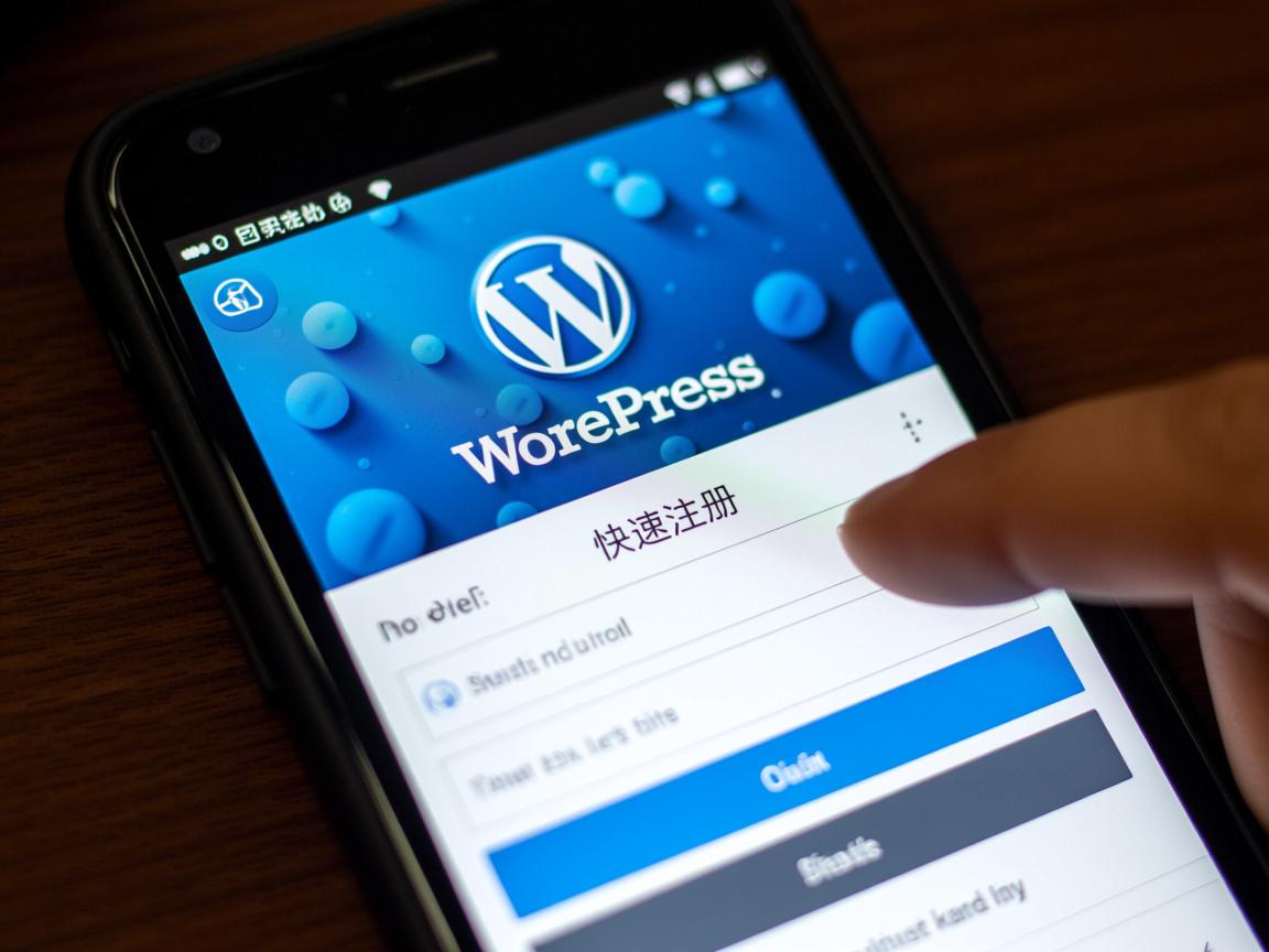 WordPress手机如何快速注册? 第1张 WordPress手机如何快速注册? 第1张