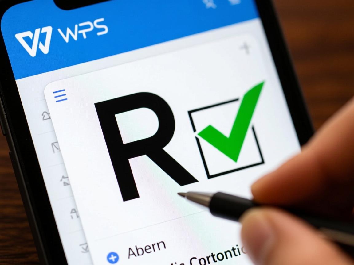 为什么wps文档里的勾会变成R 第1张 为什么wps文档里的勾会变成R 第1张