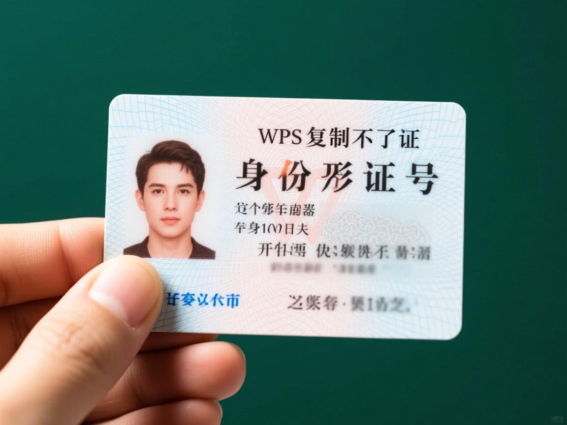 为什么wps复制不了身份证号  第1张