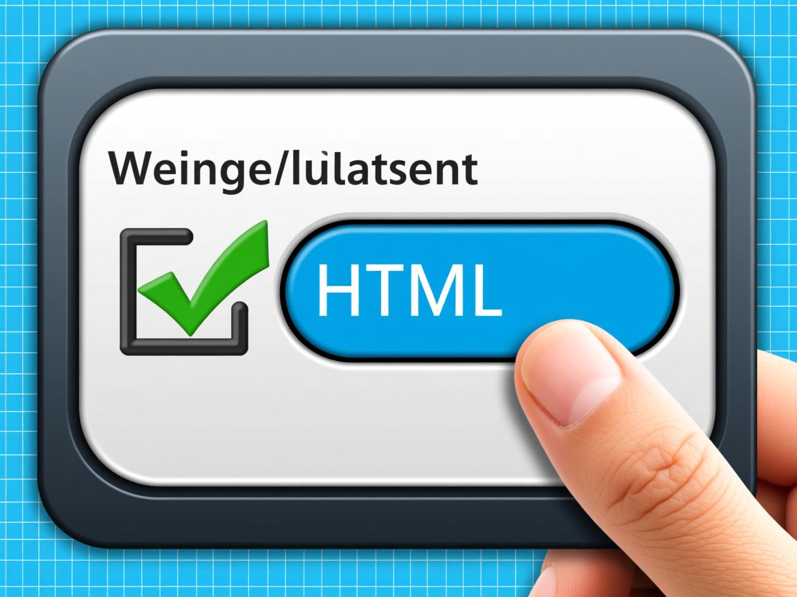 如何用HTML设置勾选按钮？