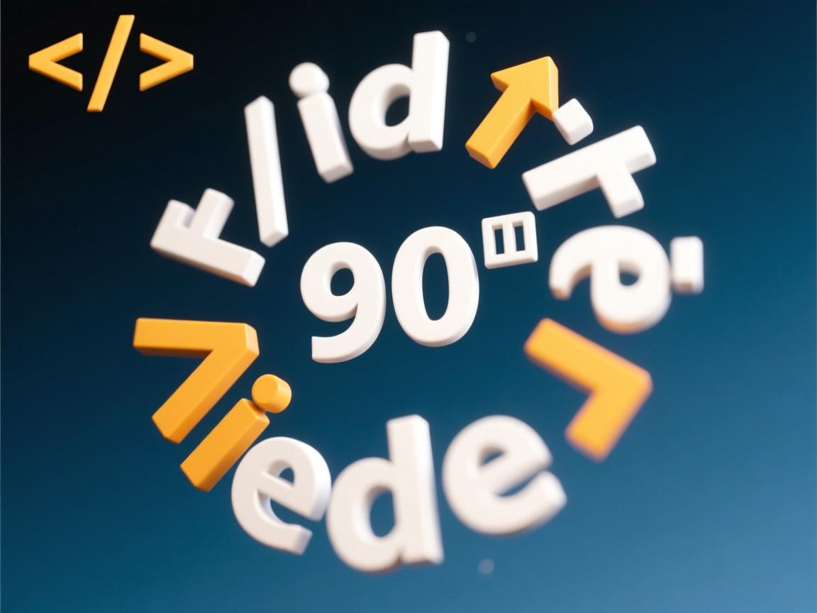 html如何把文字旋转90度  第2张