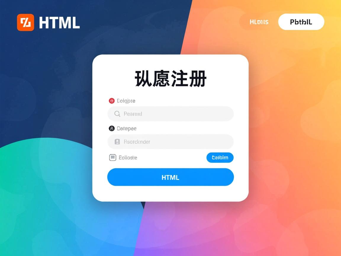 html如何实现注册  第1张