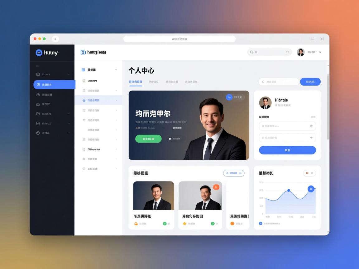 html如何做个人中心  第3张