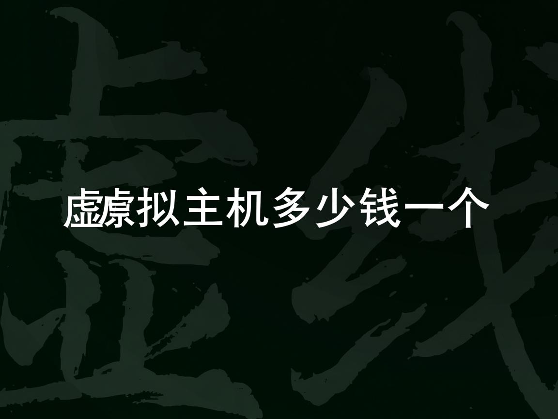折扣虚拟主机多少钱一个  第2张