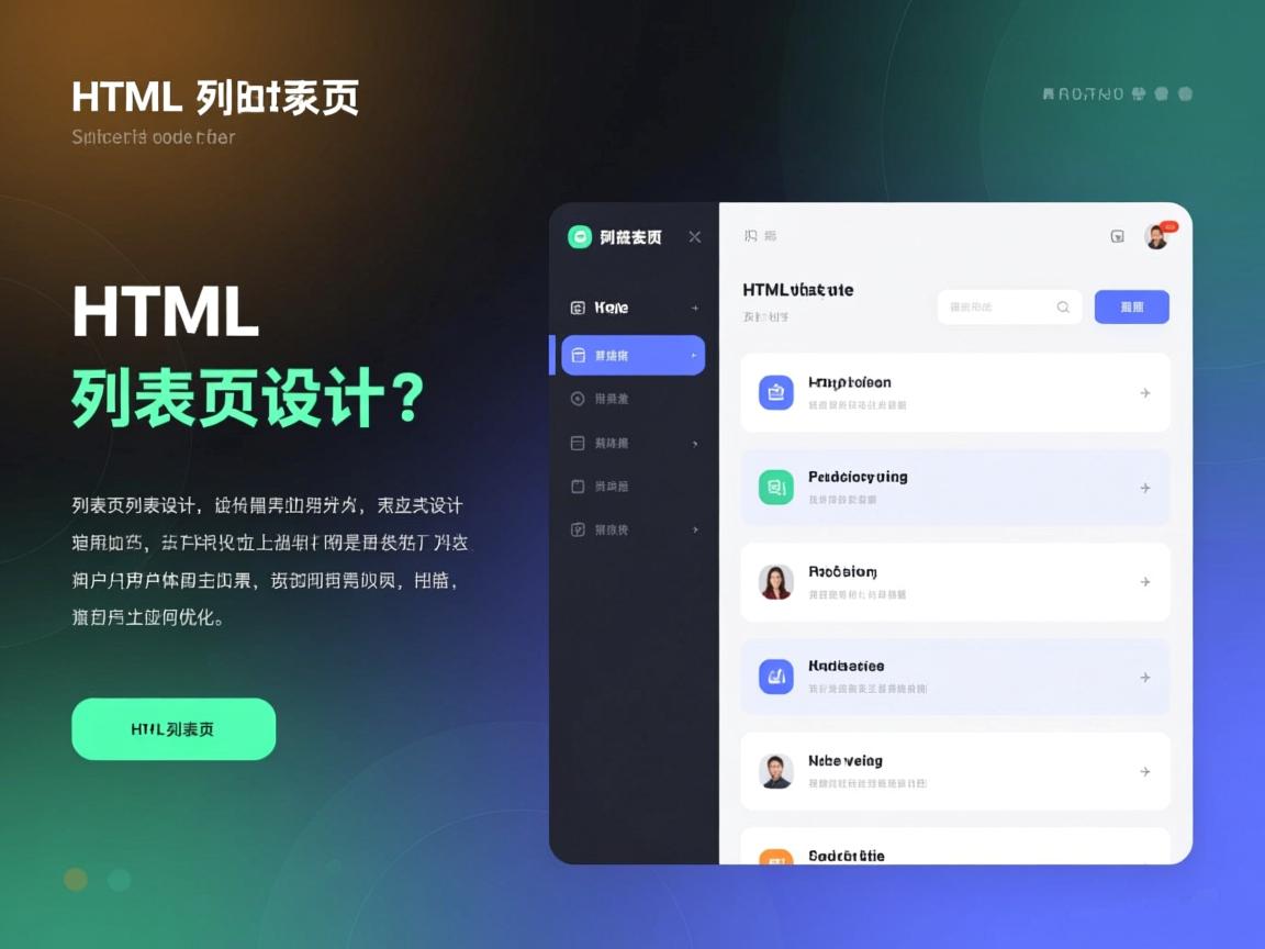 如何设计高效的HTML列表页?,HTML列表页设计有哪些实用技巧?,列表页设计如何提升用户体验?,响应式列表页如何实现?,HTML列表页布局如何优化? 第2张 如何设计高效的HTML列表页?,HTML列表页设计有哪些实用技巧?,列表页设计如何提升用户体验?,响应式列表页如何实现?,HTML列表页布局如何优化? 第2张