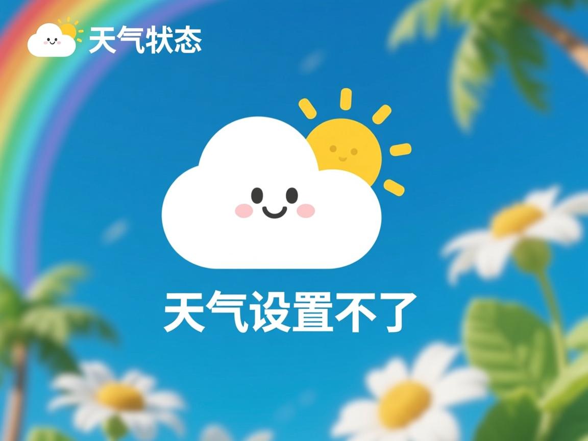 qq天气状态为什么设置不了怎么回事 第1张 qq天气状态为什么设置不了怎么回事 第1张