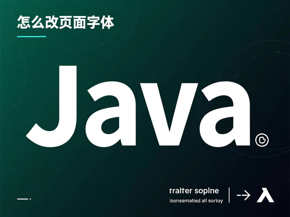 java怎么改页面的字体 第3张 java怎么改页面的字体 第3张