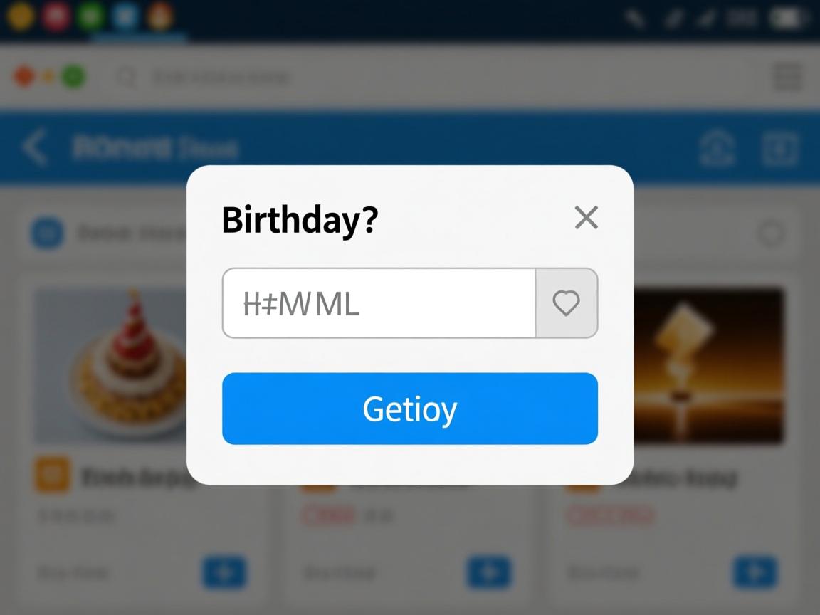 HTML如何实现生日选择框？