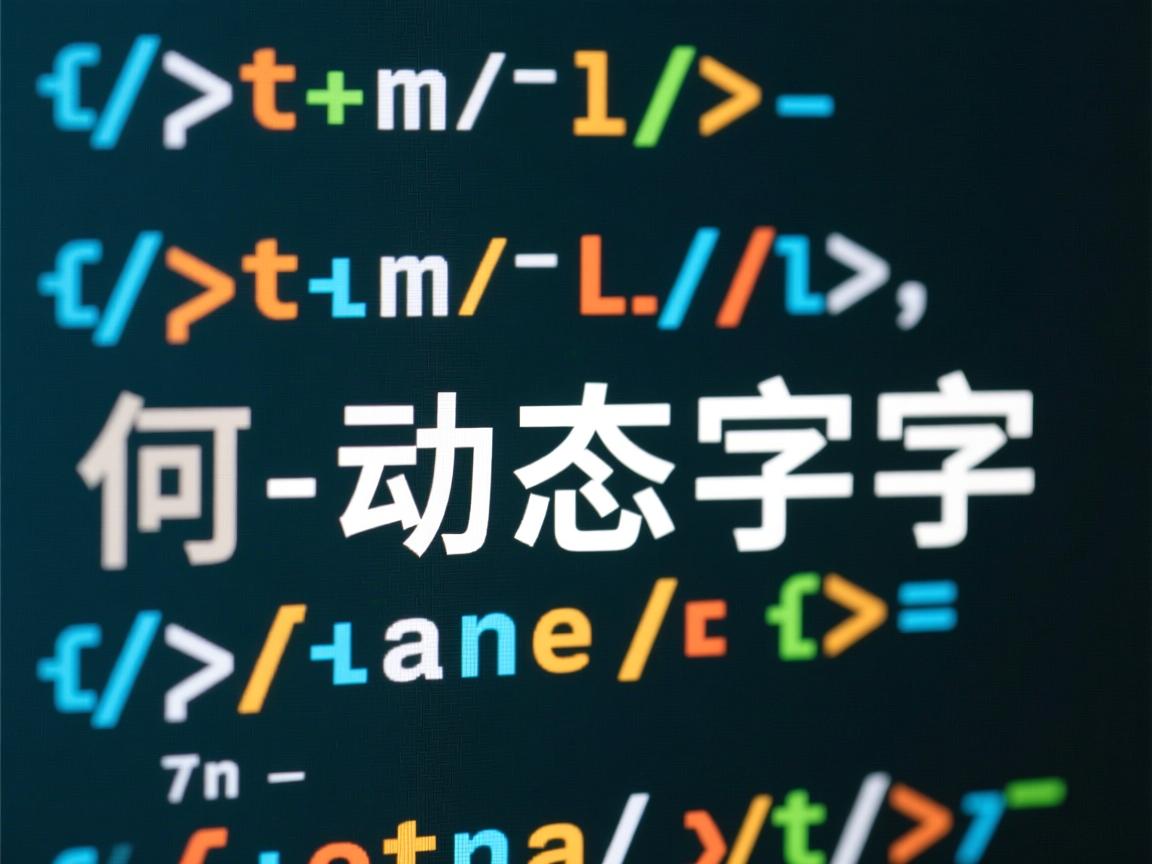html如何设置动态字符 第1张 html如何设置动态字符 第1张