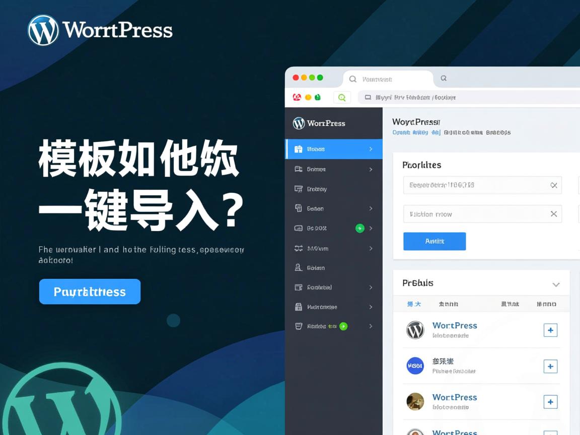 WordPress模板如何一键导入? 第1张 WordPress模板如何一键导入? 第1张