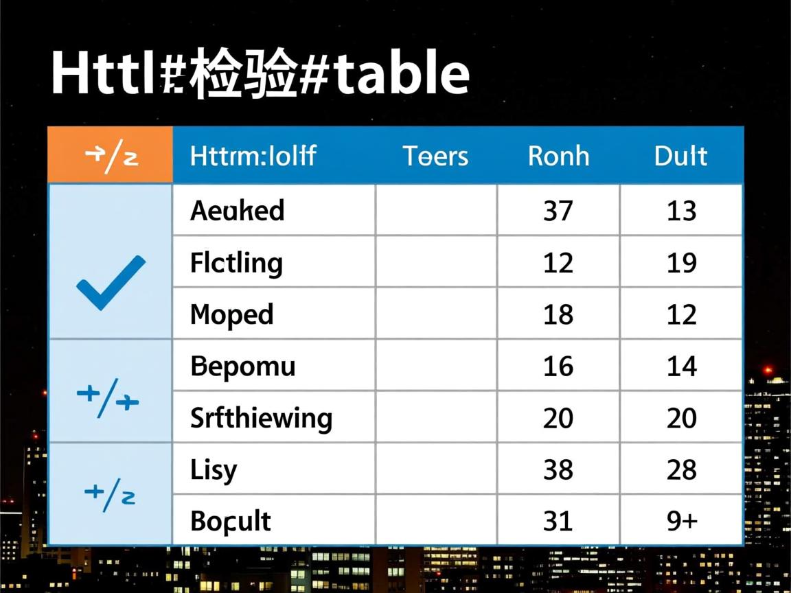 html如何检验表格 第2张 html如何检验表格 第2张