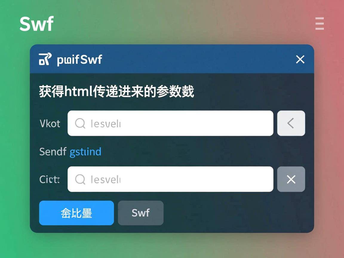 swf 如何获取html传递进来的参数  第1张