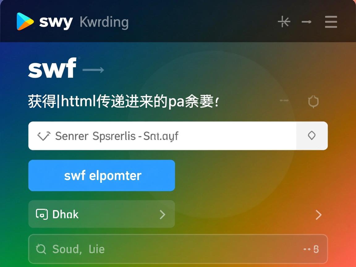 swf 如何获取html传递进来的参数  第3张