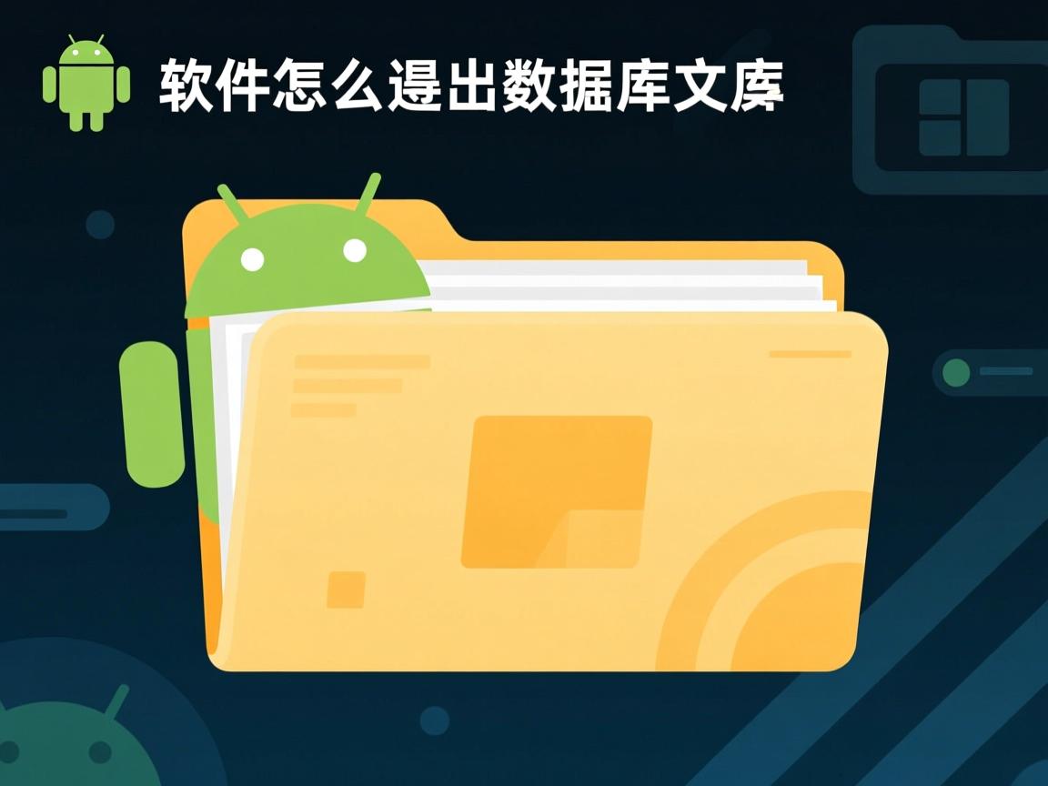 安卓软件怎么导出数据库文件夹里 第3张 安卓软件怎么导出数据库文件夹里 第3张