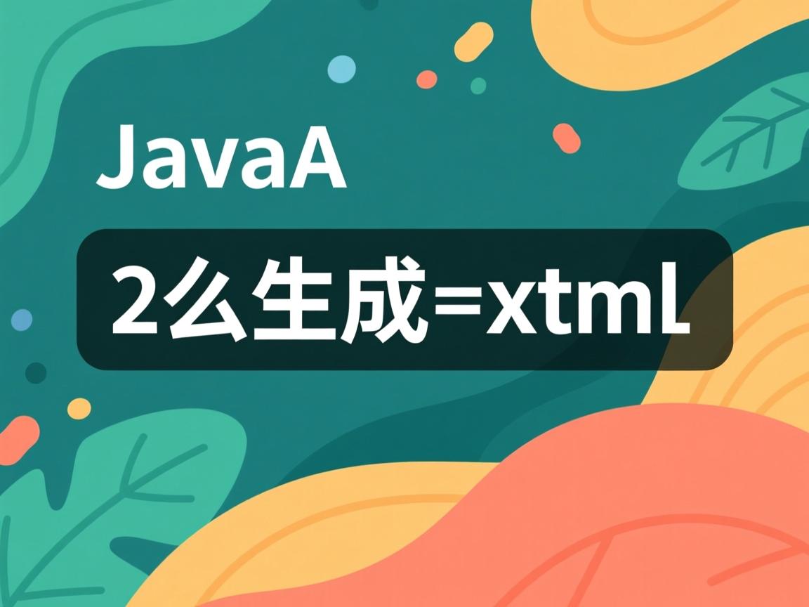 java 怎么生成xml 第3张 java 怎么生成xml 第3张