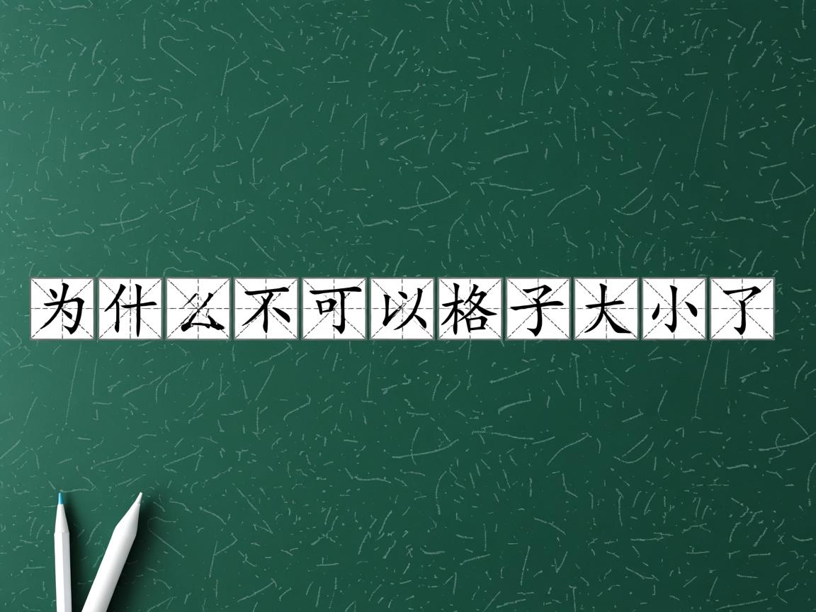 word为什么不可以调格子大小了  第1张