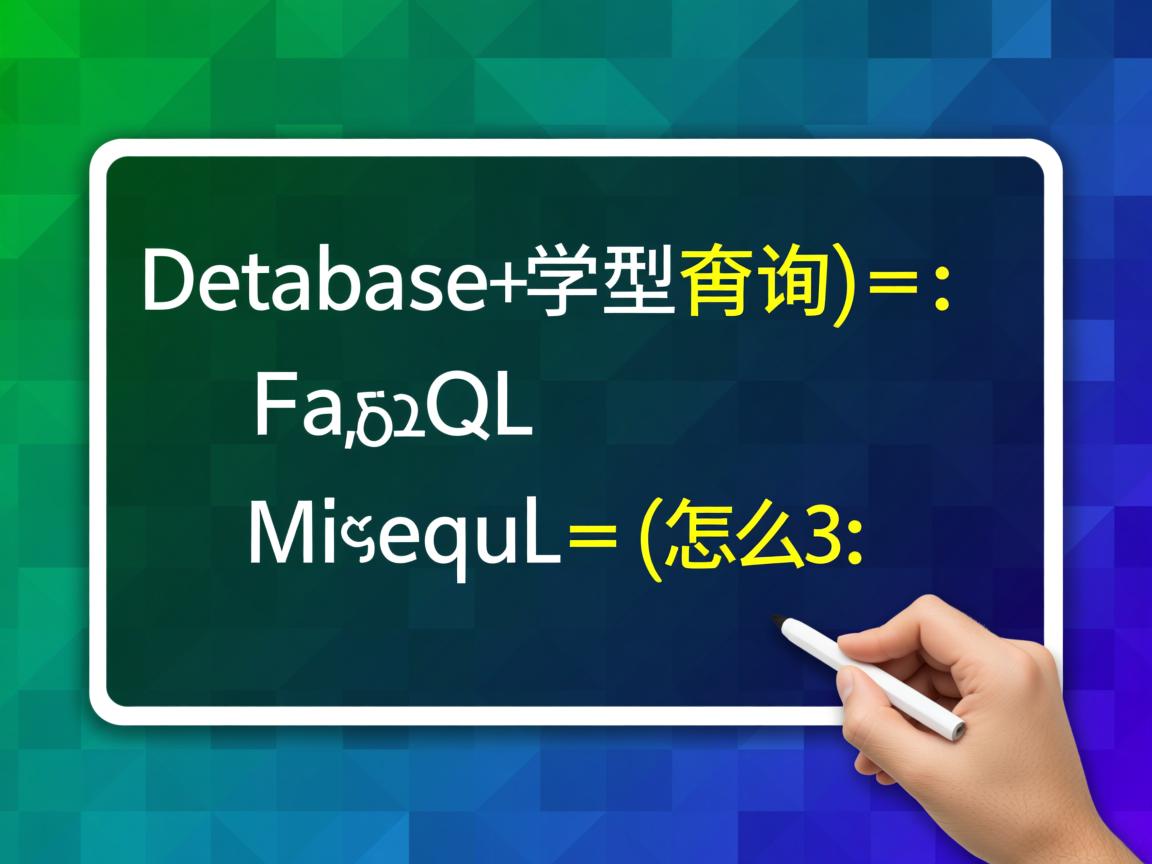 mysql 数据库类型查询语句怎么写