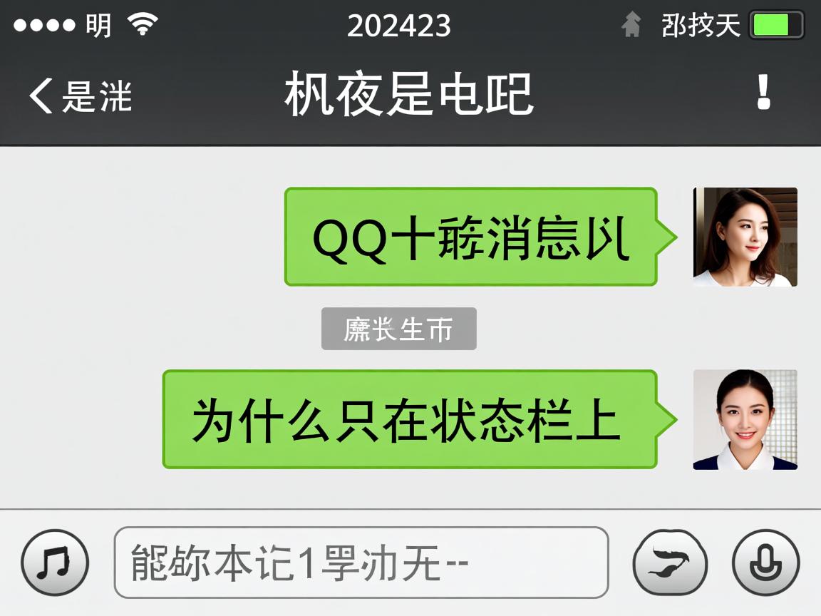 QQ消息为什么只在状态栏上