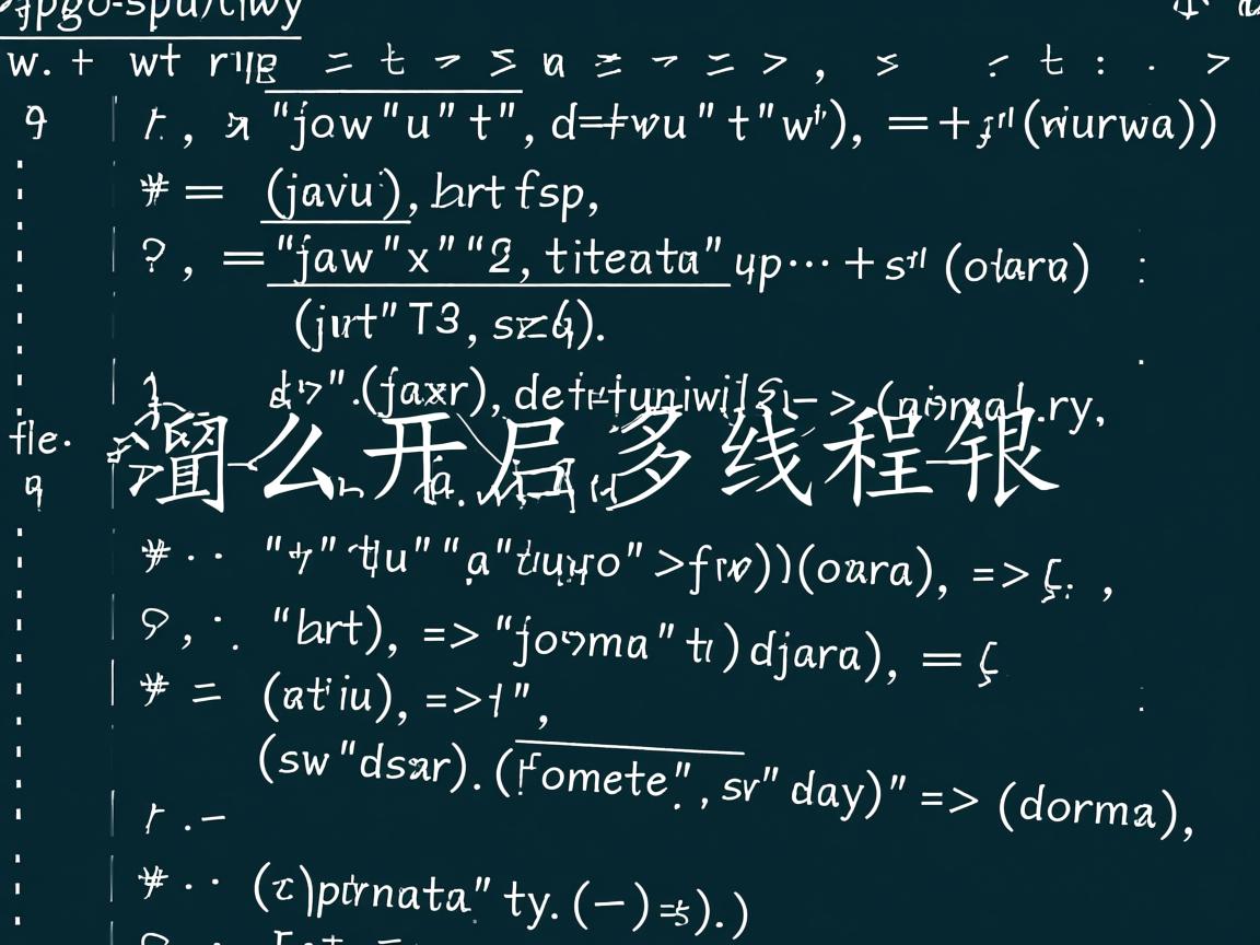 java 怎么开启多线程 第1张 java 怎么开启多线程 第1张