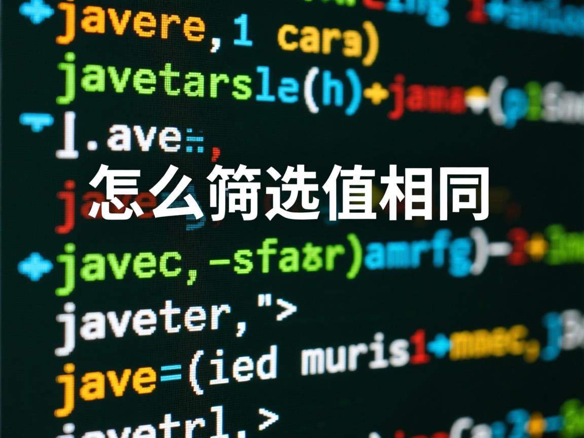 java 怎么筛选值相同  第1张