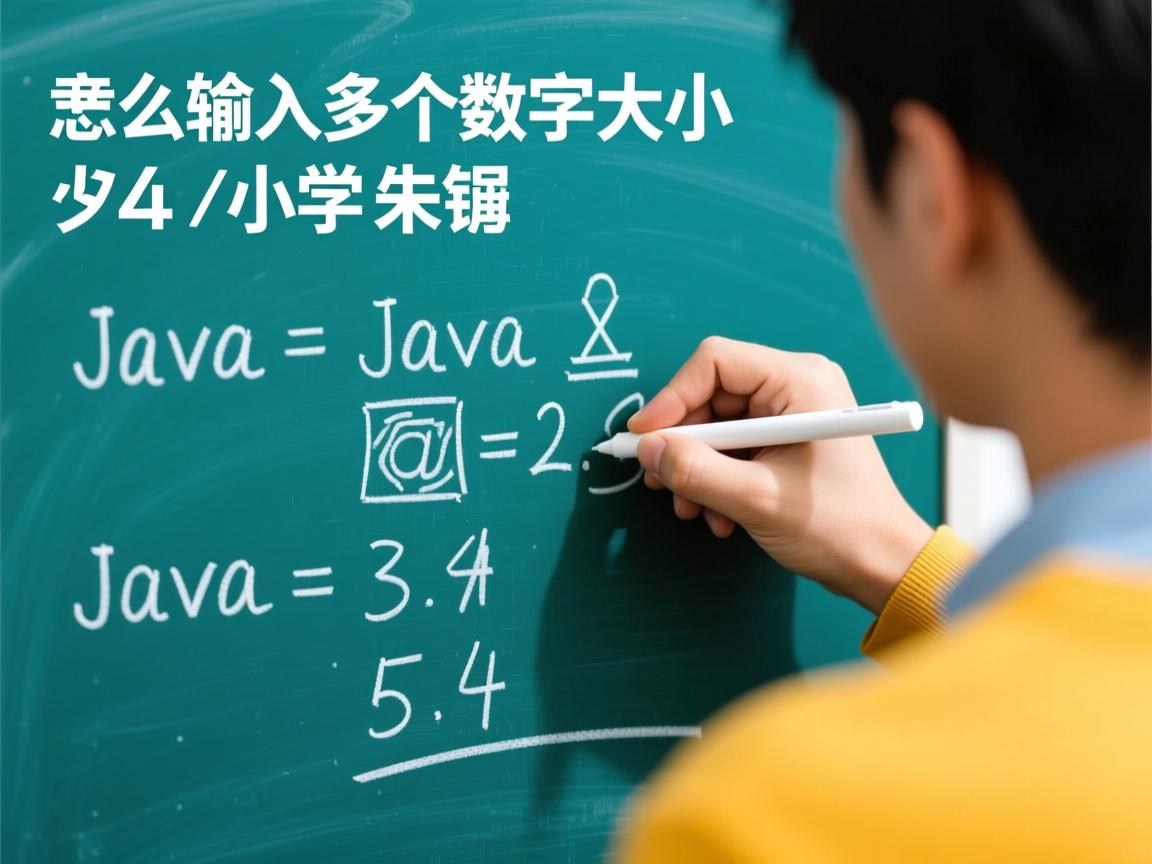 java怎么输入多个数字大小  第2张