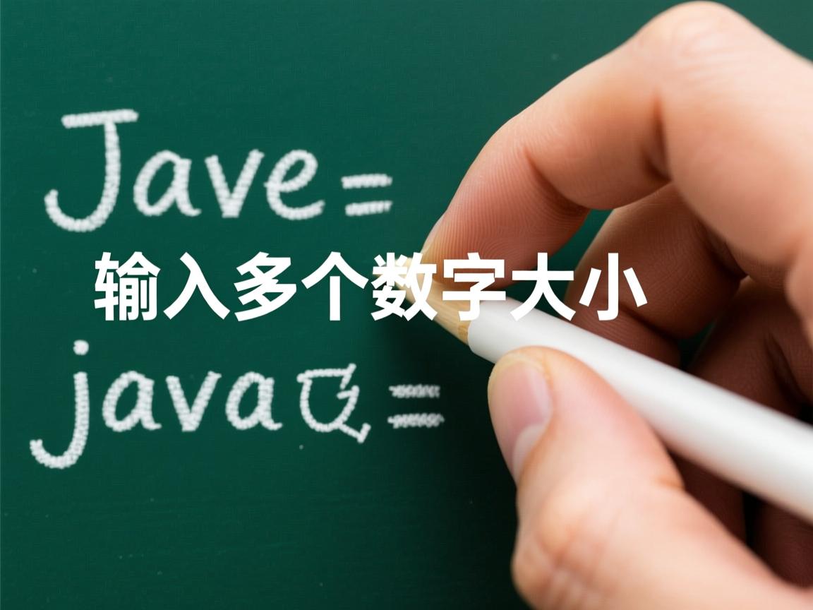 java怎么输入多个数字大小  第3张