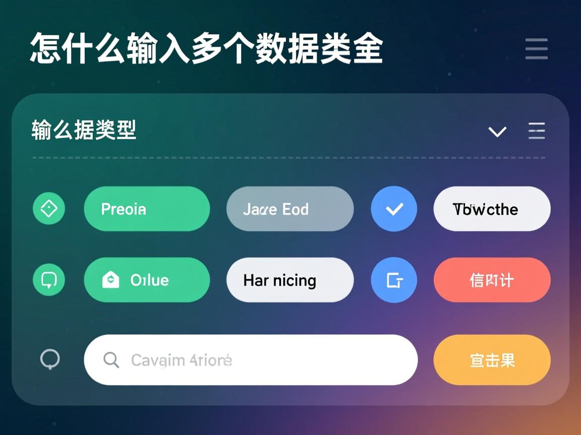 java怎么输入多个数据类型 第3张 java怎么输入多个数据类型 第3张