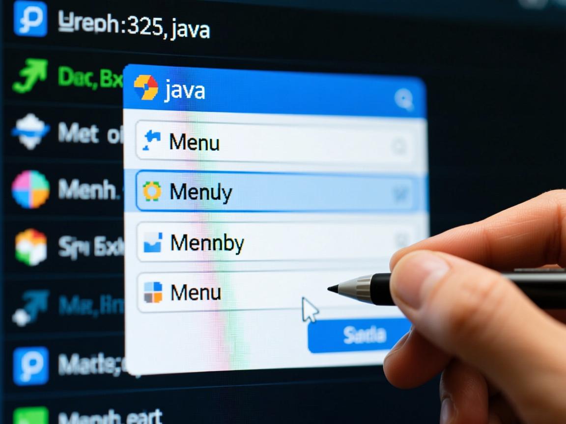 怎么在java中打菜单  第2张