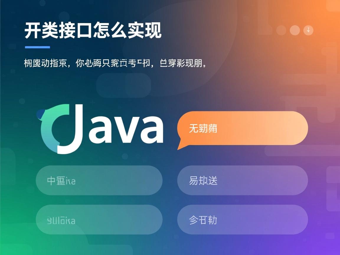 java类的接口怎么实现 第1张 java类的接口怎么实现 第1张