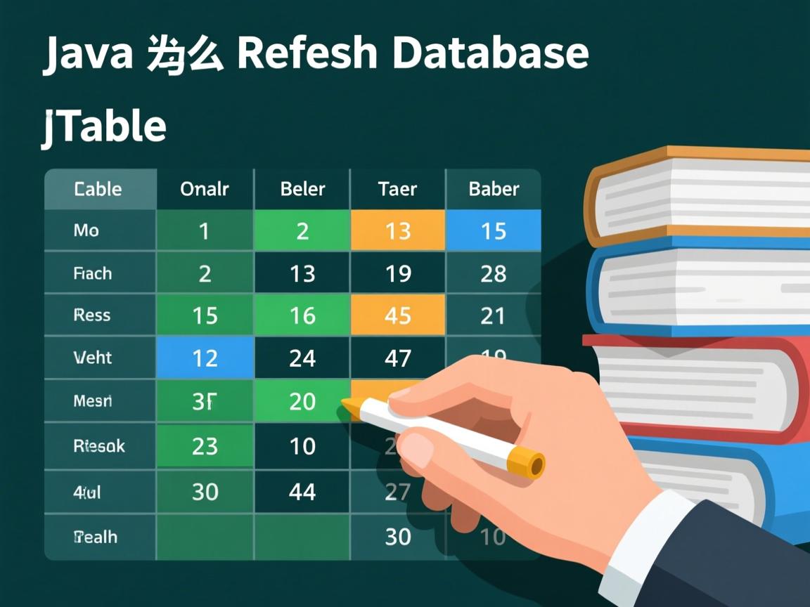 java jtable 怎么刷新数据库 第3张 java jtable 怎么刷新数据库 第3张
