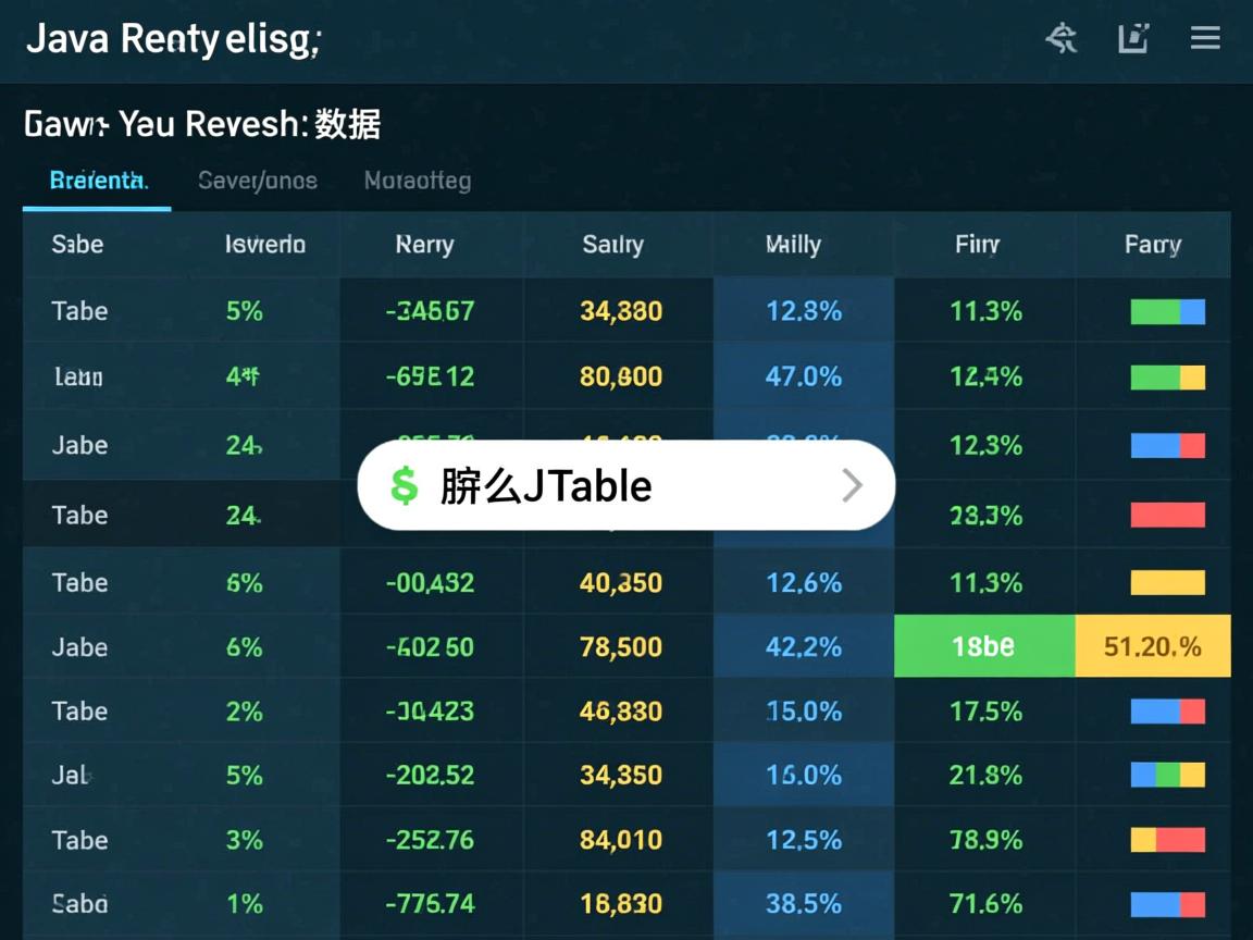 java jtable 怎么刷新数据 第2张 java jtable 怎么刷新数据 第2张
