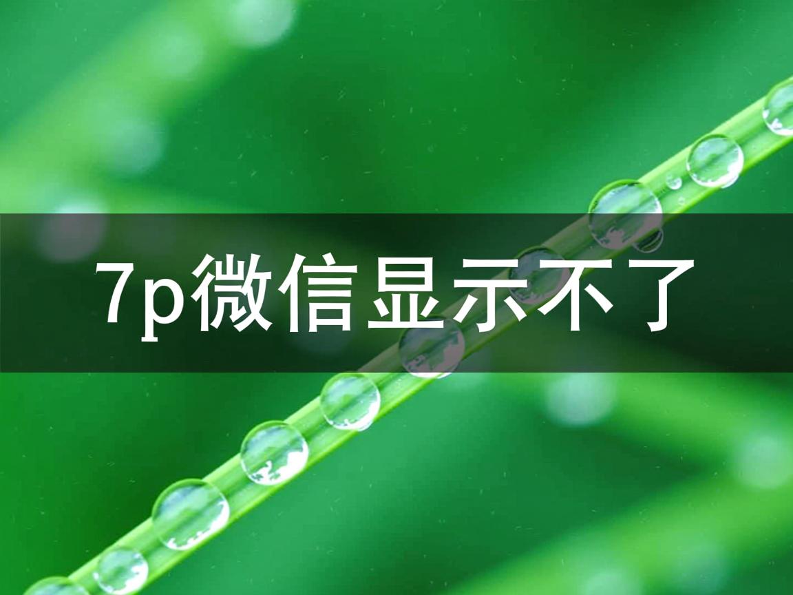 为什么7p微信显示不了 第1张 为什么7p微信显示不了 第1张