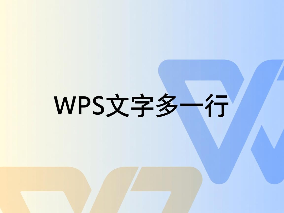 为什么WPS里文字下方多一行 第1张 为什么WPS里文字下方多一行 第1张
