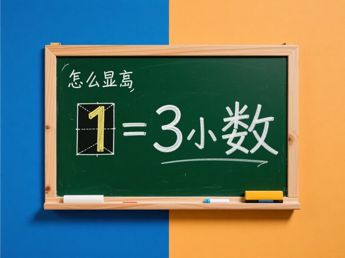 java中1 3小数怎么显示