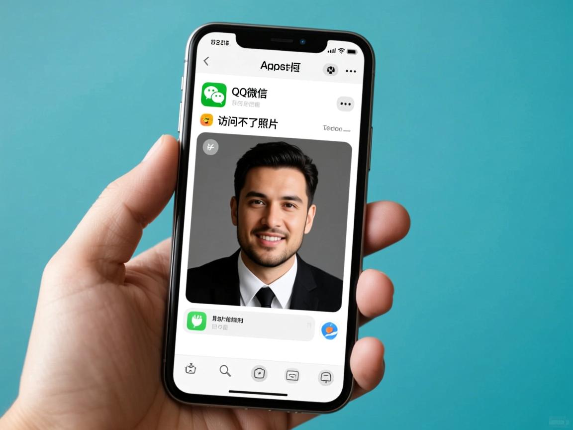 为什么苹果手机qq微信访问不了照片