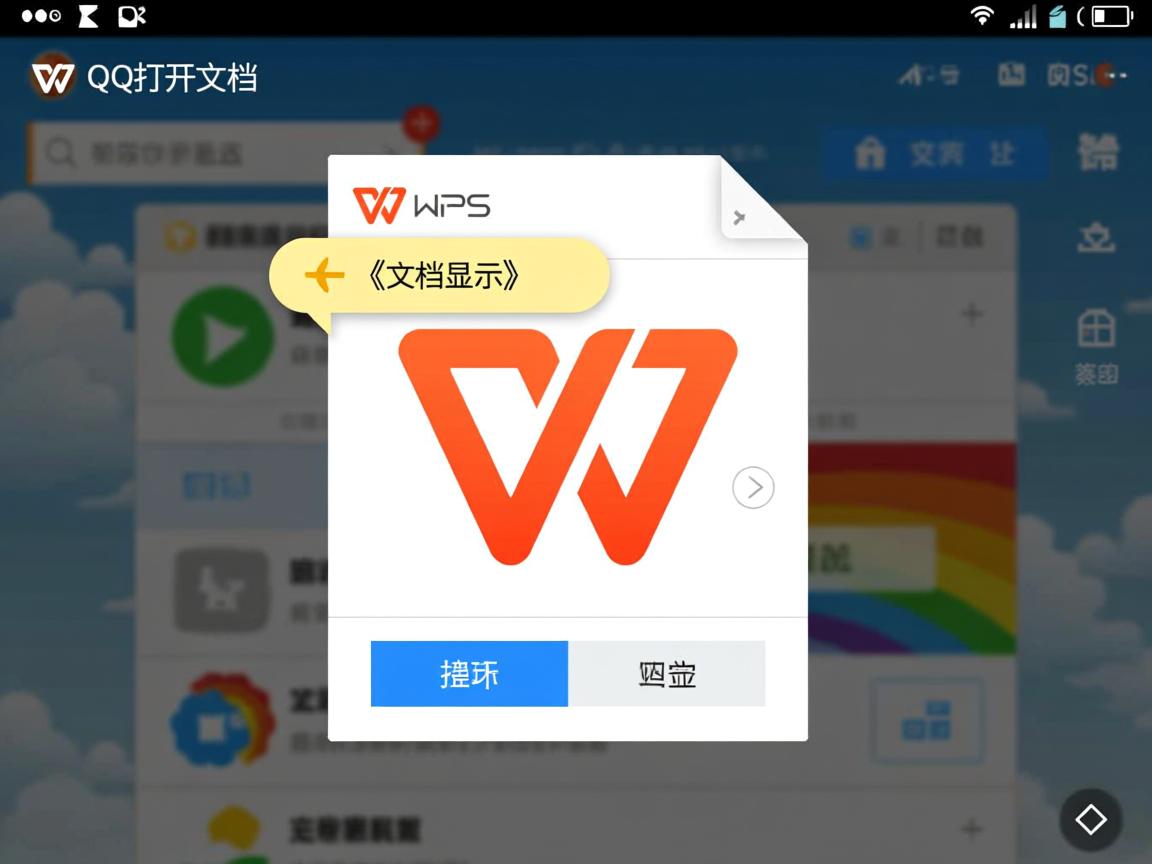 为什么QQ上打开的文档WPS不显示  第2张
