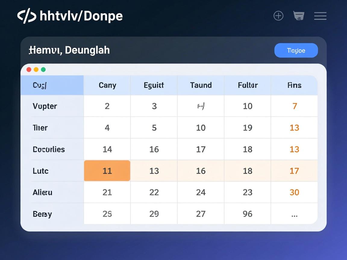 html如何设置表格居中  第2张