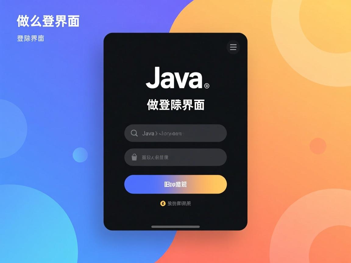 java怎么做登陆界面  第2张