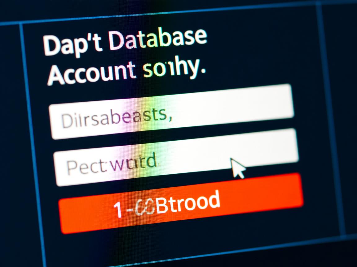 怎么获取数据库账号和密码错误 第1张 怎么获取数据库账号和密码错误 第1张