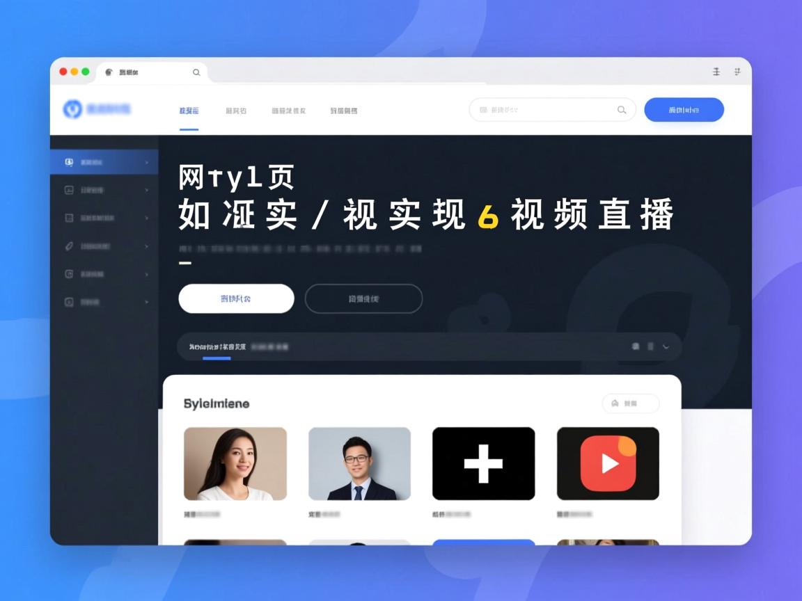 html网页如何实现视频直播 第1张 html网页如何实现视频直播 第1张