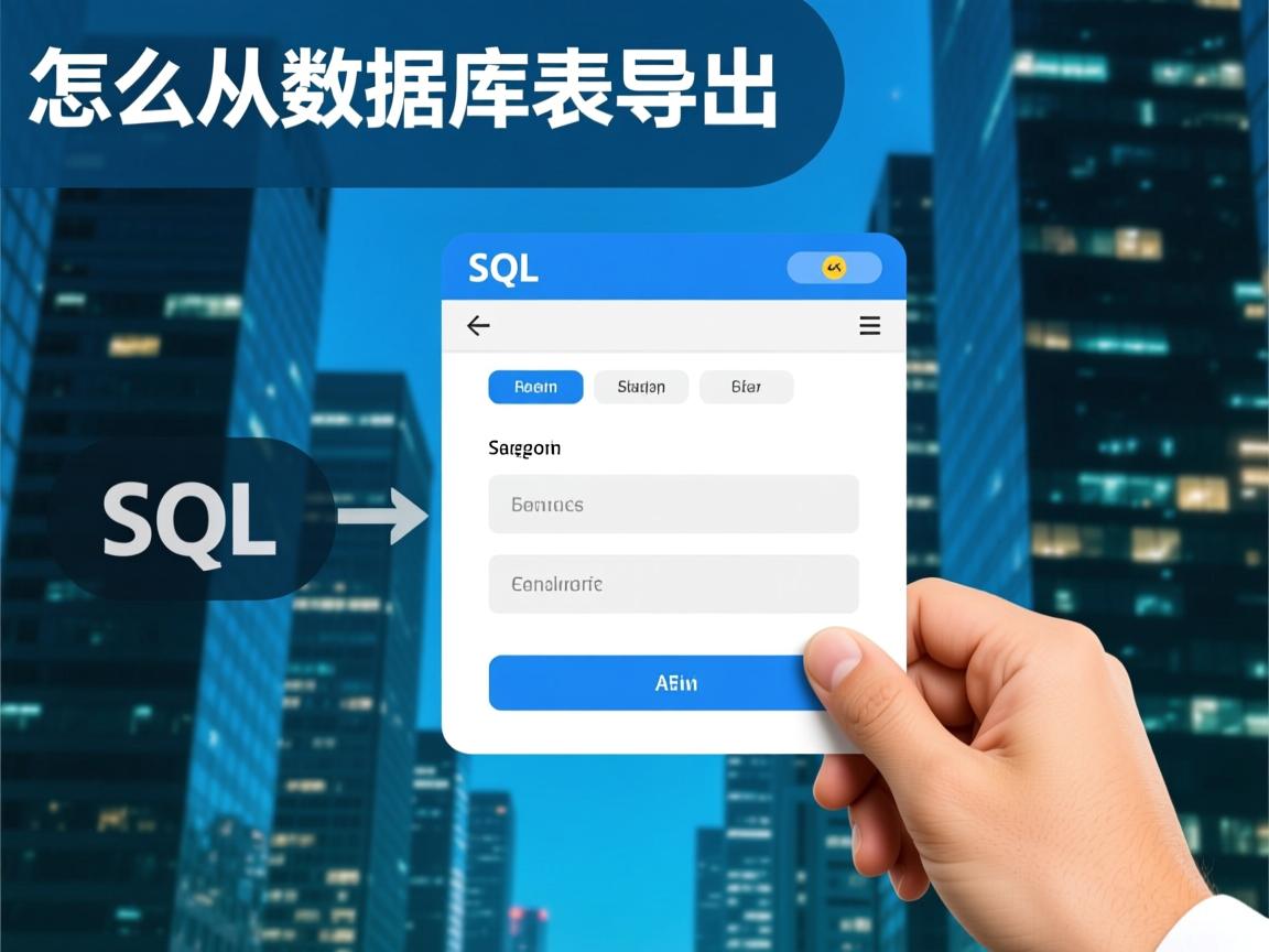 sql怎么从数据库表导出  第2张